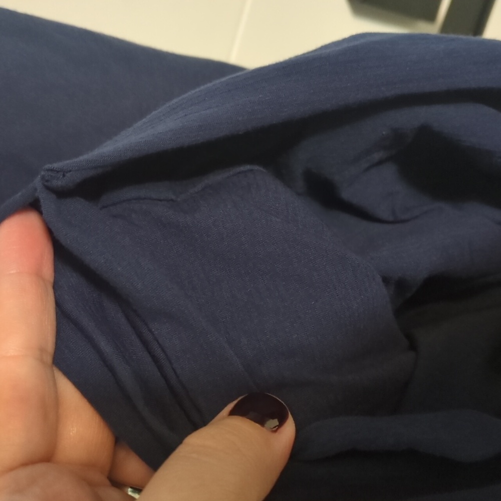 Lunya Navy Wide Leg Pants - Picture 6 of 7